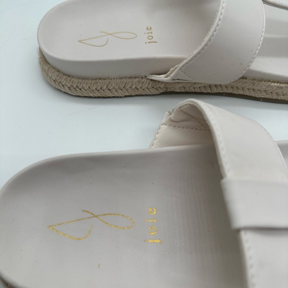 Joie Nacho Espadrille Thong Slide Sandals Vegan Leather Size 9.5 - Picture 3 of 10